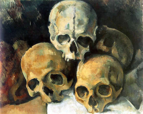 Paul Cézanne ~ Pyramid of Skulls