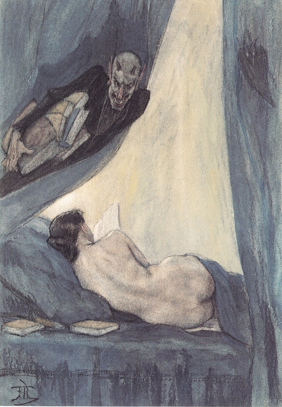 Félicien Rops ~ Le bibliothécaire
