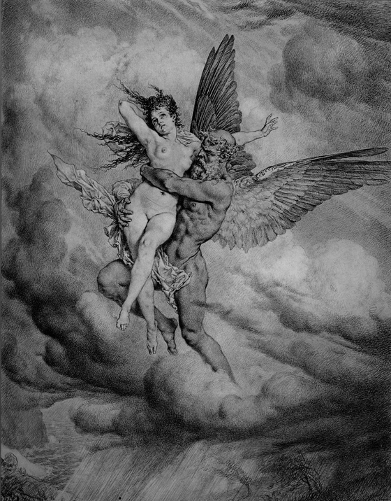 Heinrich Lossow ~ Boreas and Orithya