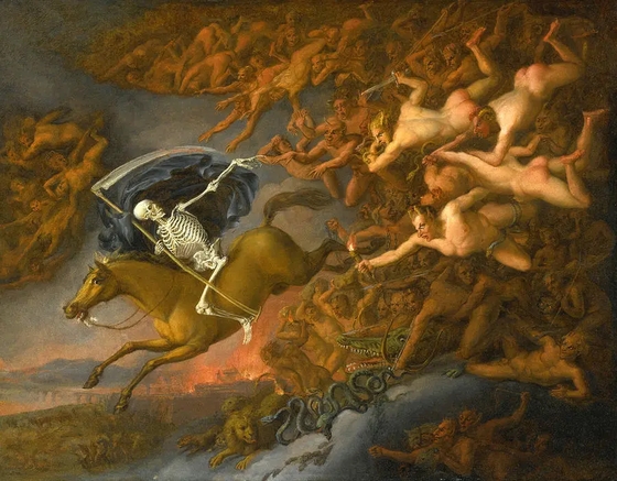 Unknown ~ Death Leading Hell's Army