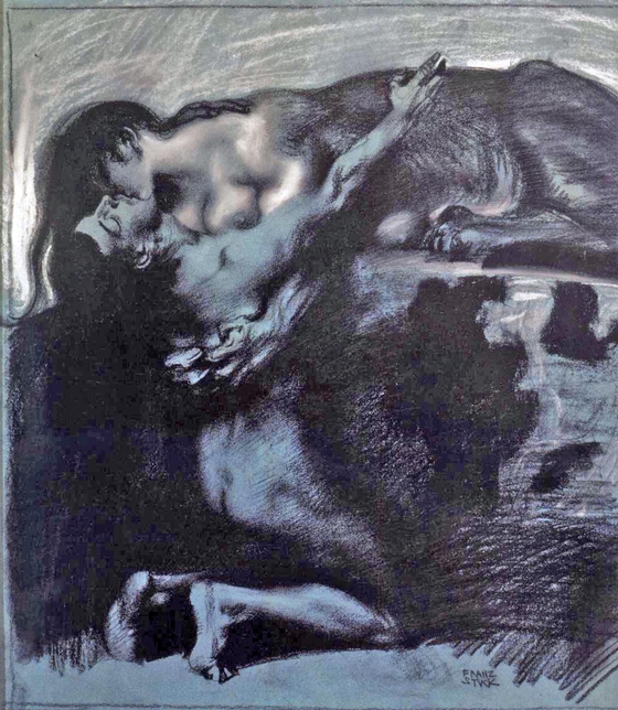 Franz von Stuck ~ The Kiss of the Sphinx