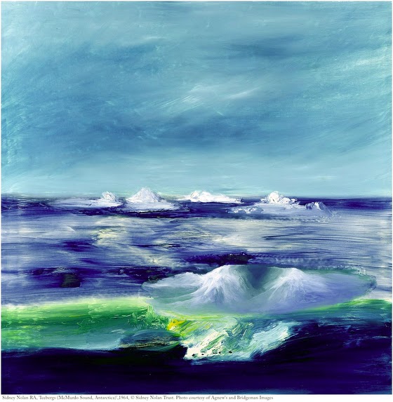 Sidney Nolan ~ Icebergs (McMurdo Sound, Antarctica)