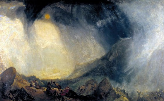 William Turner ~ Snow Storm: Hannibal and his Army Crossing the Alps