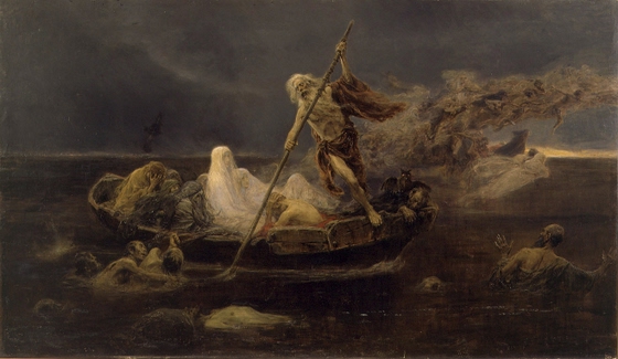 José Benlliure y Gil ~ La barca de Caront