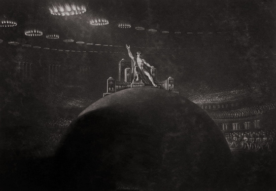 John Martin ~ Satan Presiding at the Infernal Council