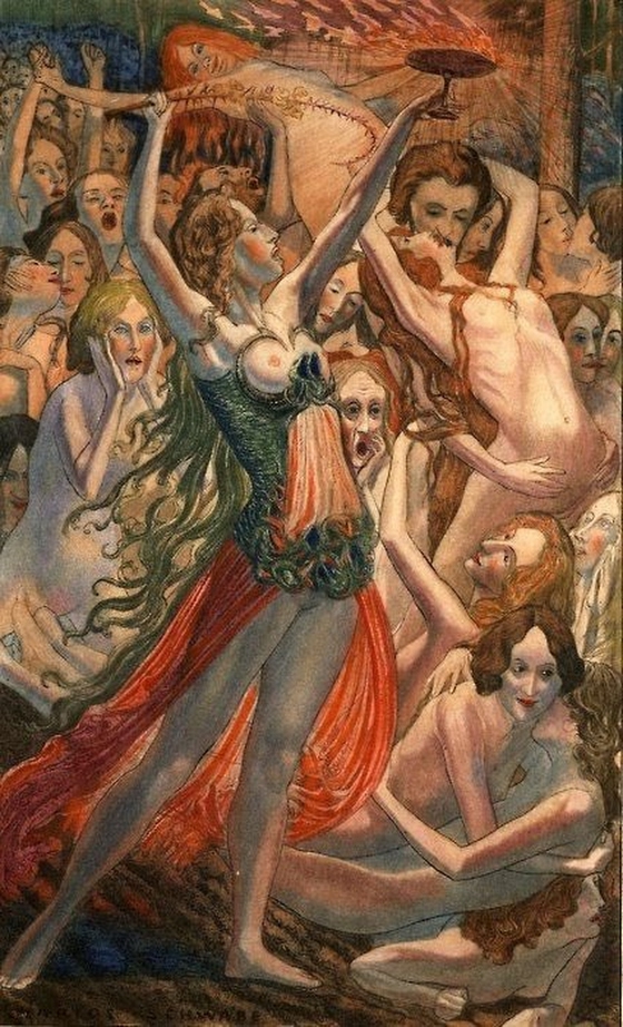 Carlos Schwabe ~ Les femmes damnées