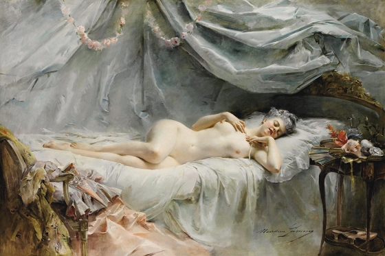 Madeleine-Jeanne Lemaire ~ Le sommeil de Manon