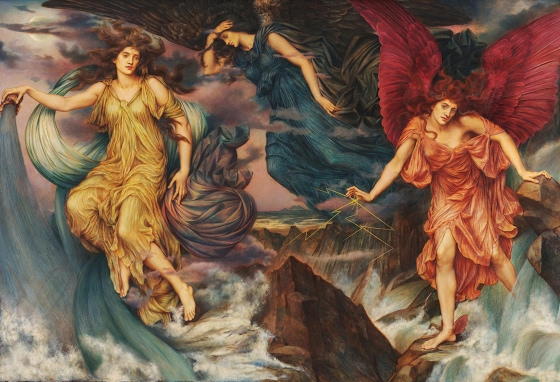 Evelyn De Morgan ~ The Storm Spirits