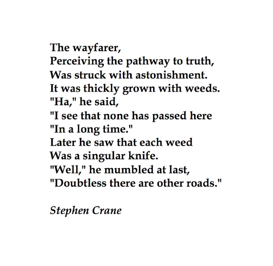 Stephen Crane ~ The Wayfarer