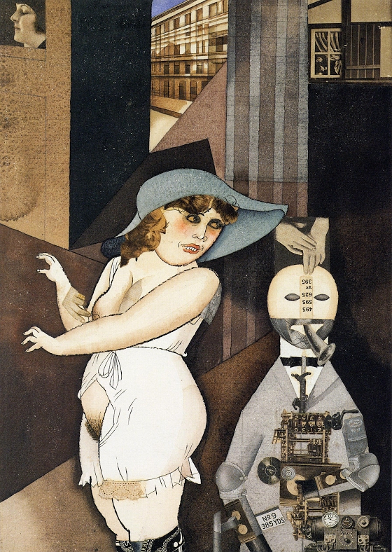 George Grosz  ~ “Daum” Marries her Pedantic Automaton “George” in May 1920