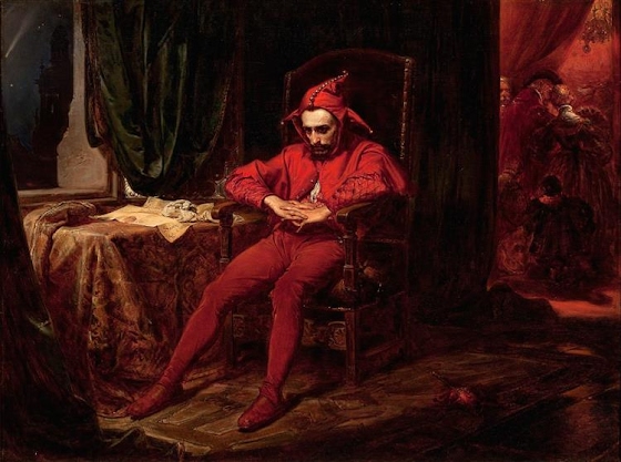 Jan Matejko ~ Stańczyk during a ball at the court of Queen Bona in the face of the loss of Smolensk