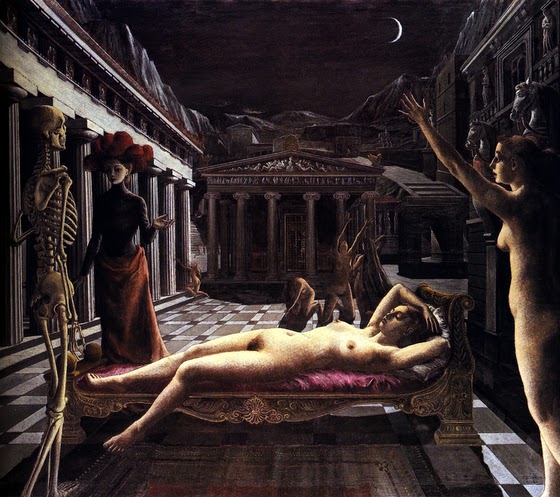 Paul Delvaux ~ The Sleeping Venus