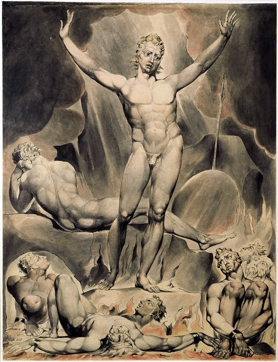 William Blake ~ Satan Arousing the Rebel Angels