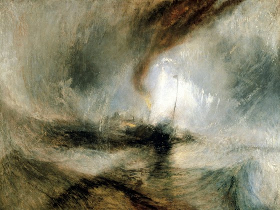 J. M. W. Turner ~ Snow Storm - Steam-Boat off a Harbour's Mouth