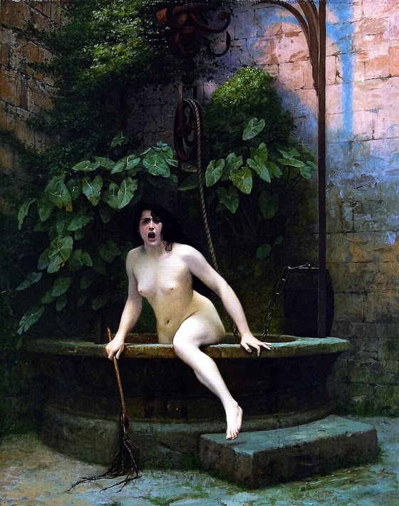 Jean-Léon Gérôme ~ Truth Rising from her Wel