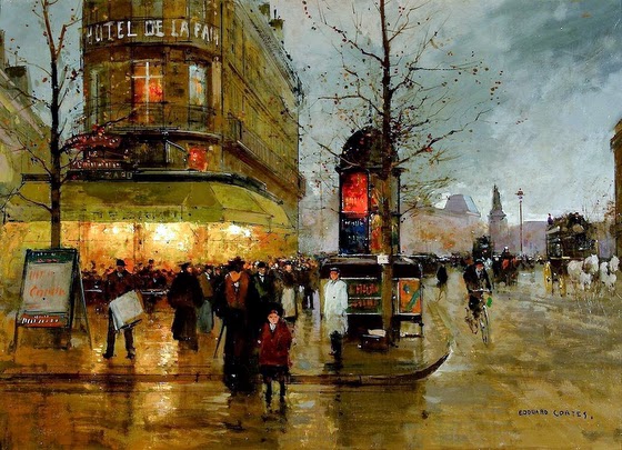 Edouard-Léon Cortès ~ La Place de la Bastille, Paris