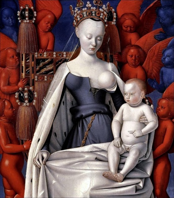 Jean Fouquet ~ Virgin and Child Surrounded by Angels