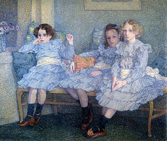 Théo van Rysselberghe  ~ Three Children in Blue