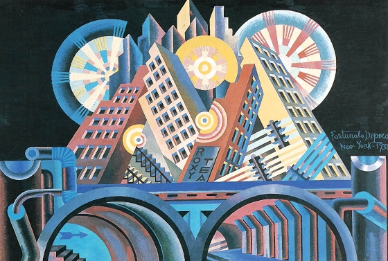 Fortunato Depero ~ Skyscrapers and Tunnels