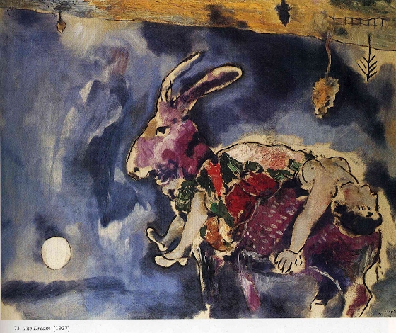 Marc Chagall ~ The dream (The rabbit)