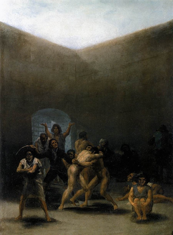 Francisco Goya  ~ The Yard of a Madhouse