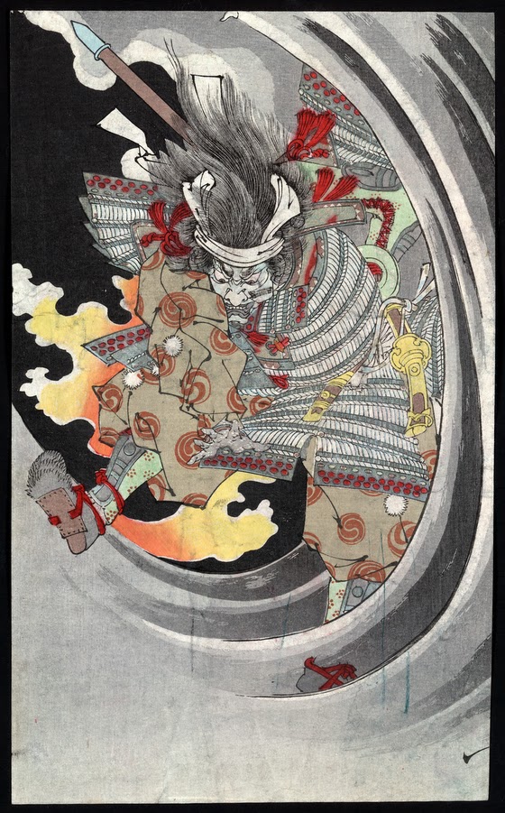 Tsukioka Yoshitoshi ~ The Ghost of Taira no Tomomori