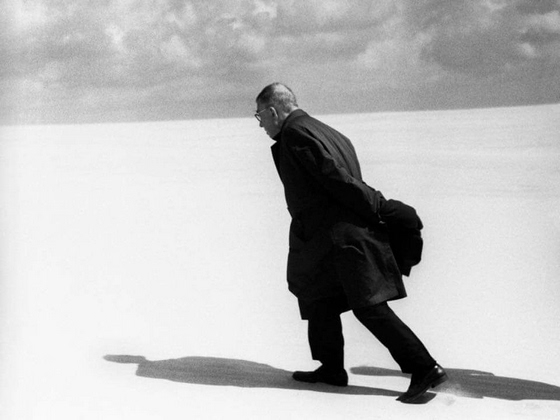 Antanas Sutkus ~ Jean-Paul Sartre in Nida
