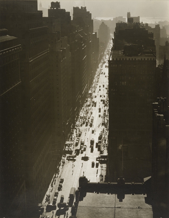 Berenice Abbott ~ Seventh Avenue Looking South from 35th Street, Manhattan