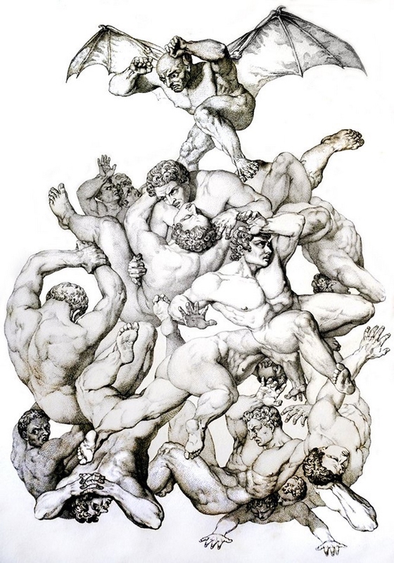 Richard Edmond Flatters ~ The Fall of the Rebel Angels