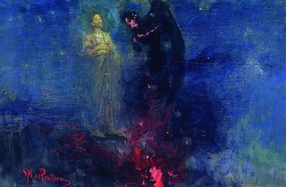 Ilya Repin ~ Get away from me, Satan