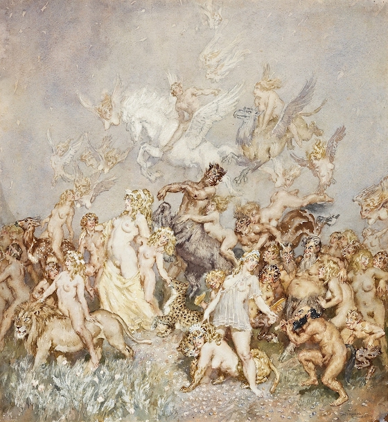 Norman Lindsay ~ The Entourage
