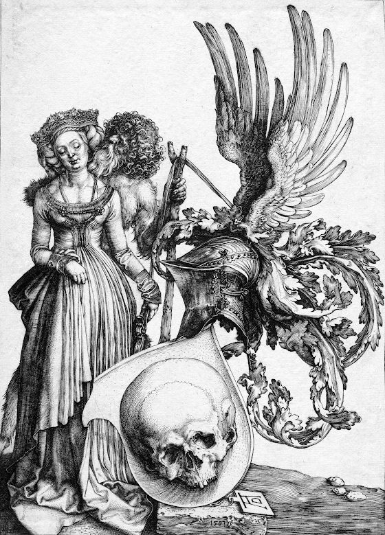 Albrecht Dürer ~ Coat of Arms with a Skull