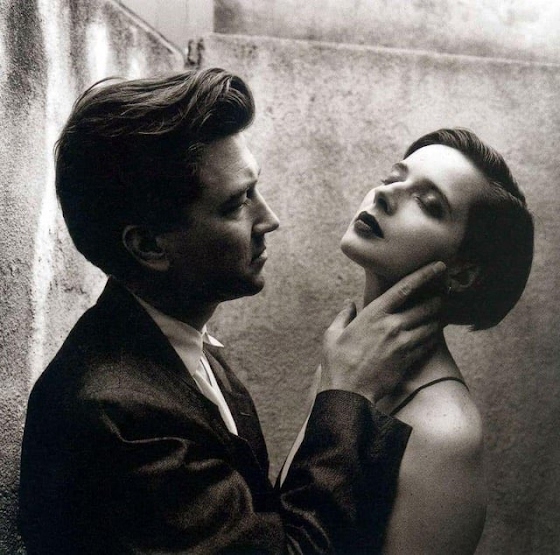 Helmut Newton ~ David Lynch and Isabella Rossellini