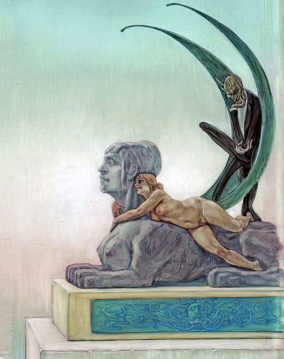 Félicien Rops ~ Le sphinx