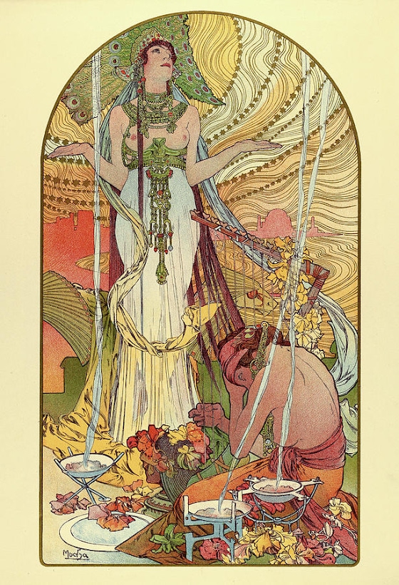 Alphonse Mucha ~ Incantation (Salammbô)