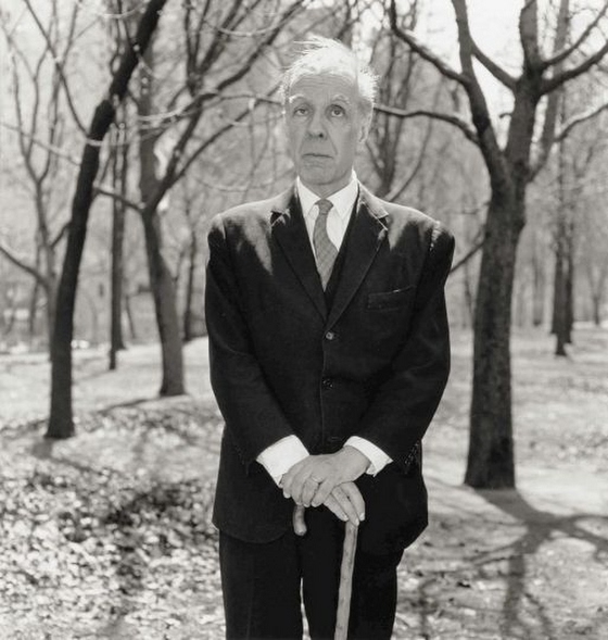 Diane Arbus ~ Jorge Luis Borges, Central Park, NYC