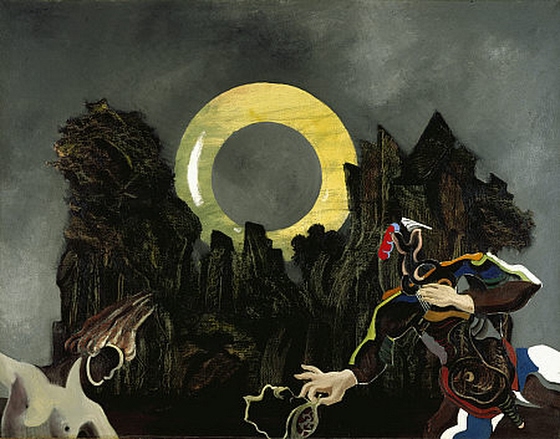 Max Ernst ~ Showing a Young Girl the Head of his Father