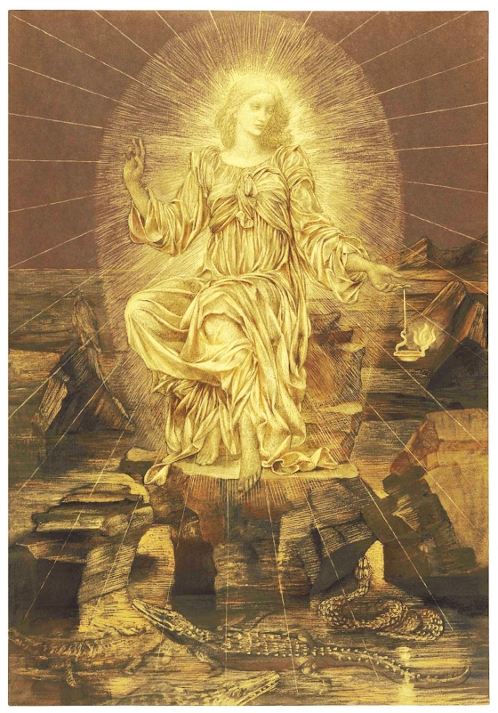Evelyn De Morgan ~ The light shineth in the darkness and the darkness comprehended it not