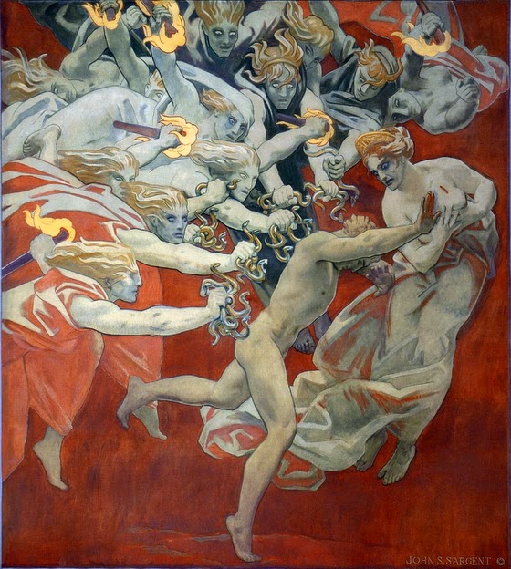John Singer Sargent ~ Orestes Pursued by the Furies