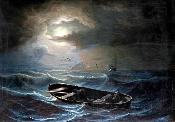 Nils Blommér ~ On a Stormy Sea