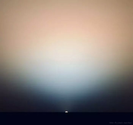 A sunrise on Mars