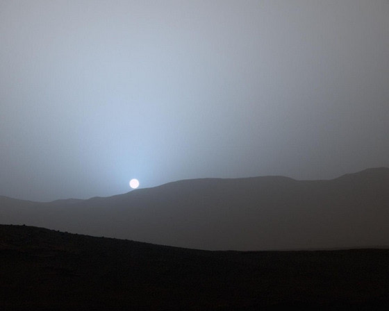 Sunset on Mars