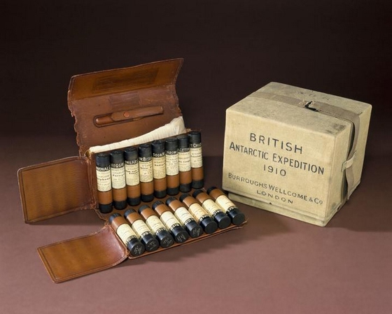 Medical kit used by Ernest Shackleton, London, England, 1907