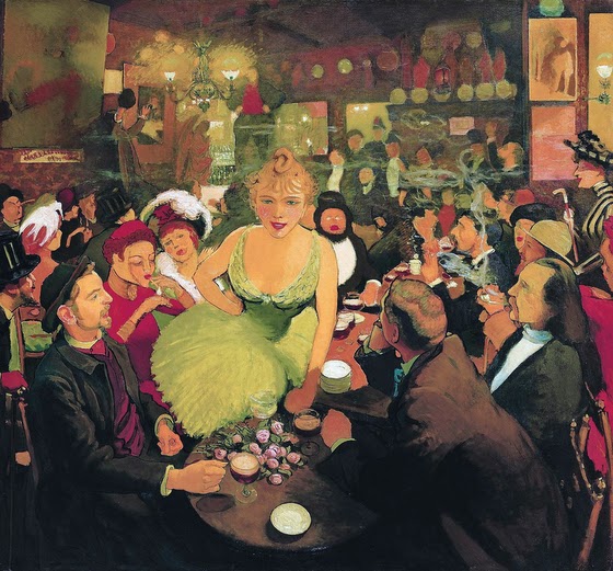 Louis Anquetin ~ Inside Bruant’s Le Mirliton