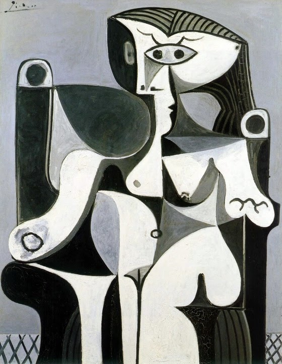 Pablo Picasso ~ Femme assise (Jacqueline)