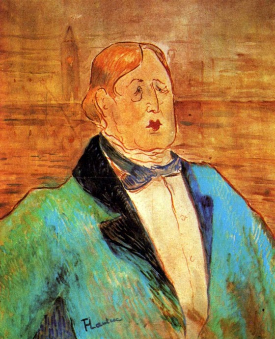 Henri de Toulouse-Lautrec ~ Portrait of Oscar Wilde