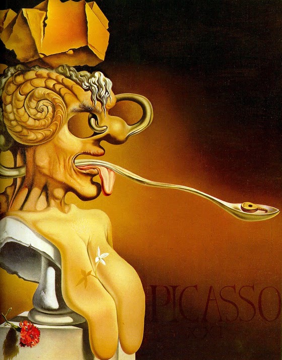 Salvador Dalí ~ Portrait of Picasso