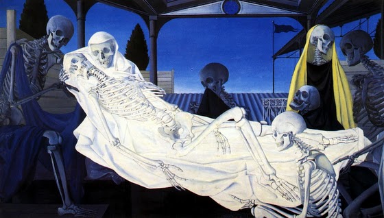 Paul Delvaux ~ The Deposition