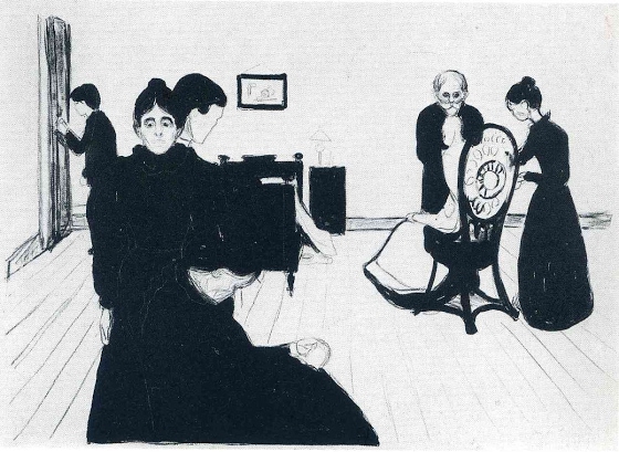 Edvard Munch ~ The Death Chamber