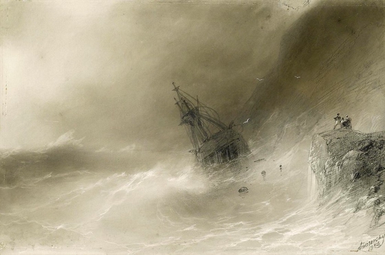 Ivan Aivazovsky ~ Shipwreck